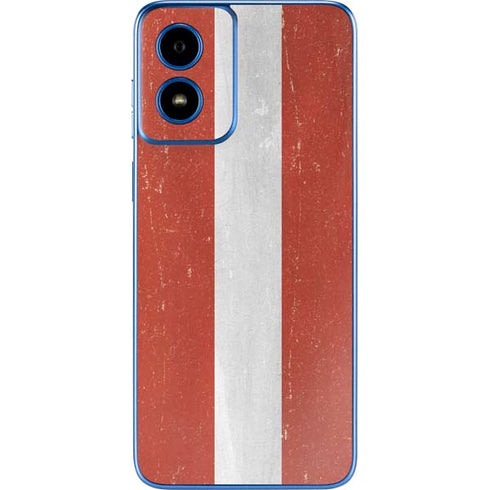 Latvia Flag Distressed Moto G Play 4G (2024) Skin